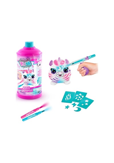 Airbrush Boyanıp Yıkanabilen Mini Peluş Sürpriz Paket Pembe