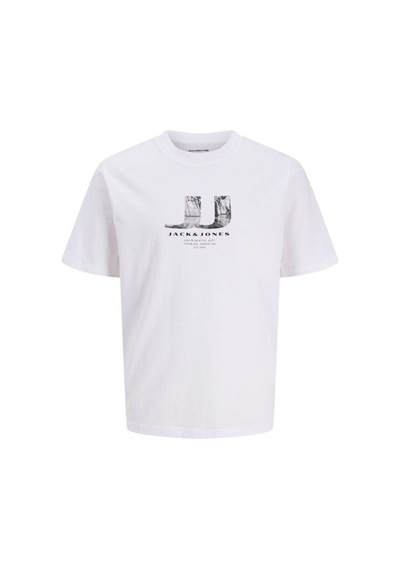 Jack & Jones Jcodust Erkek Tişört Beyaz