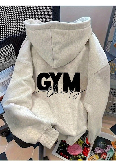 Startmore Emery Rose Women's Letter Print Long Sleeve Casual Loose Hoodie Sweatshirt Fall Cloth For Wom Çok Renkli