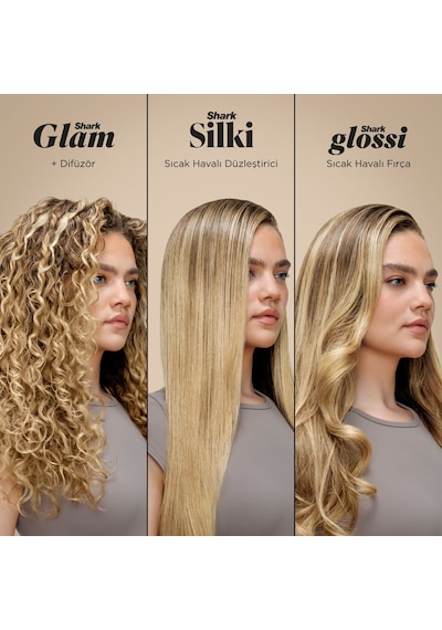 Shark Glam HD6051SEU 5in1 Saç Şekillendirme Seti