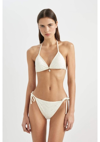 DeFacto Regular Fit Nakışlı Bikini Altı-Fall in Love B6895AX24SMWT16