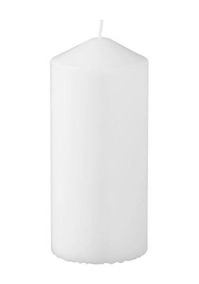 Ikea Fenomen Blok Mum, Beyaz, 14 Cm 45 Saat