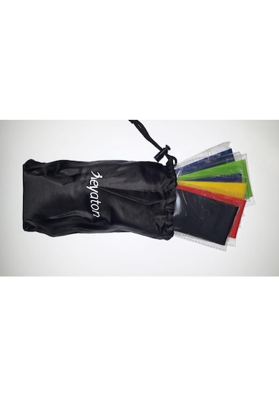 5'li Set Aerobik Band Latex Aerobik Bandı Pilates Yoga Lastiği