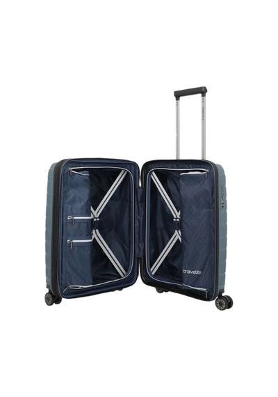 Travelite Air Base Trolley S Körüklü Kabin Boy Valiz Mavi