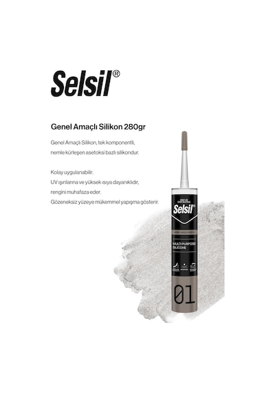 Selsil 280 Gr Genel Amaçlı Silikon 17 Al 15 Öde Ve Rosie Pamuk