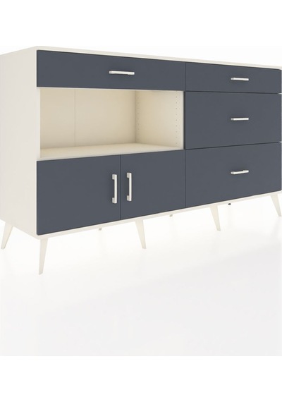 Hyperion Konsol Tek Raflı 4 Çekmeceli 2 Kapaklı 176x44x99 Aytaşı- Aytaşı-antrasit Hyperion Konsol Tek Raflı 4 Çekmeceli 2 Kapaklı 176x44x99 Aytaşı- Aytaşı-antrasit