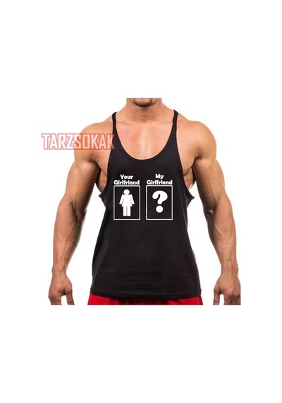 Tarzsokak Gym Tank Top Fitness Sporcu Atleti Gym121 Siyah