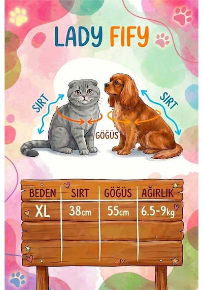 Kedi Ve Köpek İçin Little Cool Dude Polyester Sweat