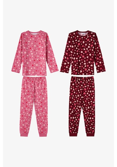 Penti Kız Çocuk Gül Kurusu Mailing Friend Pamuklu Uzun Kollu 2li Pijama Takımı Pk34