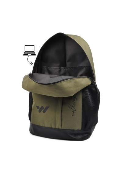 Walkway Haki Tekstil Unisex Sırt Çantası Armor Sırt Çantası Haki