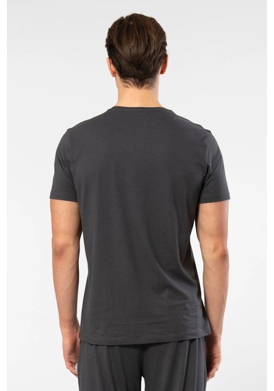 Cacharel 2170 Erkek Modal Pamuk V Yaka Kısa Kollu T-shirt-antrasit Antrasit