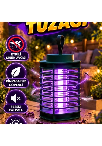 Elektrikli Sivrisinek Tuzak Lambası Uv Led Işıklı Sessiz Ve Kimyasalsız