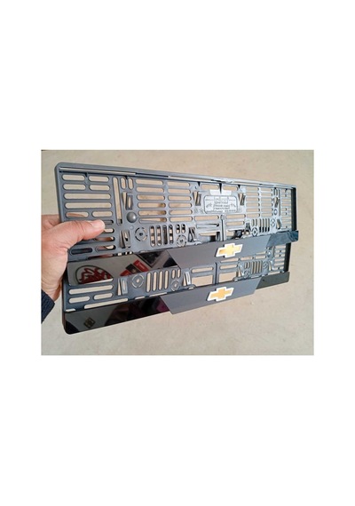 Chevrolet Kabartma Yazılı Mat Takmatik Pleksi Plakalık 2'li Set - 688645672