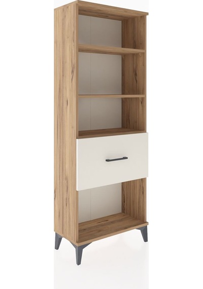Arges Dolap 3 Raflı Tek Çekmeceli 60x30x163 Çam-aytaşı Atlas Çam