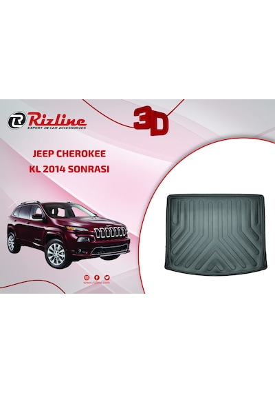 Rizline Jeep Cherokee Kl 2014 Sonrası 3D Bagaj Havuzu