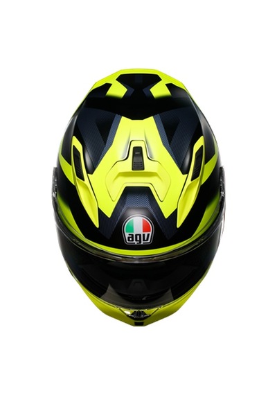 Agv K7 Mplk Glimpse Motosiklet Kaskı Mat Siyah - Neon Sarı