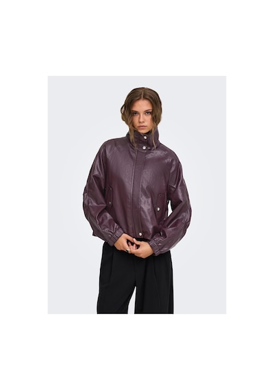 Only 15373805 Onlmını Faux Leather Jacket Cc Otw Kadın Ceket Decadent Chocolate