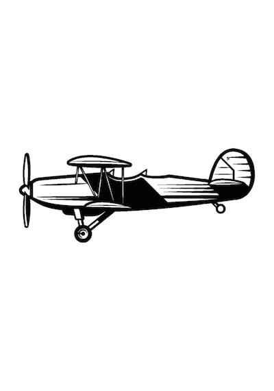 Pervaneli Uçaklar Oto Motor Laptop Duvar Folyo Sticker Tip 2 25x10 Cm