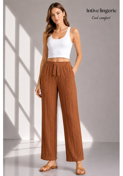 Intive Cool Comfort Müslin/waffle Kumaş İç Göstermez Pamuklu Nefe Taba Rengi