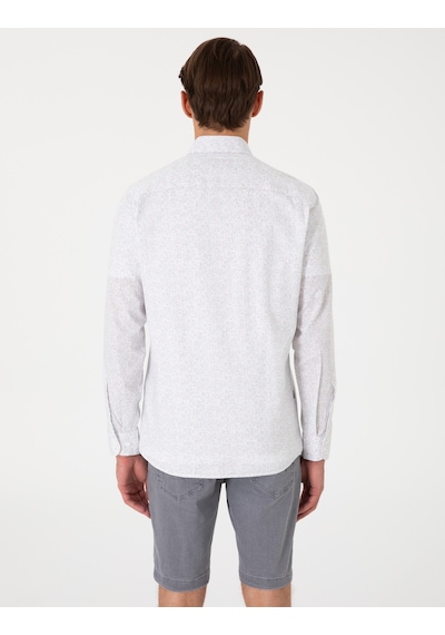 Pierre Cardin Erkek Yavruağzı Gömlek Desenli 50303451-vr053 Yavruağzı