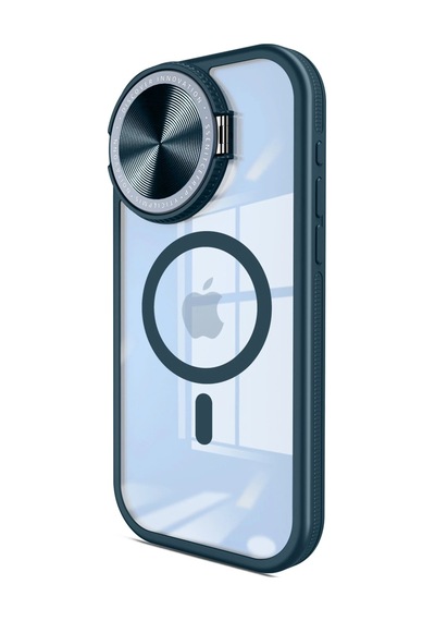 Newface - 623 - İphone 14 Pro Max Kılıf Teleskop Lens Magsafe Silikon Kapak - Edntrend - - Lacivert