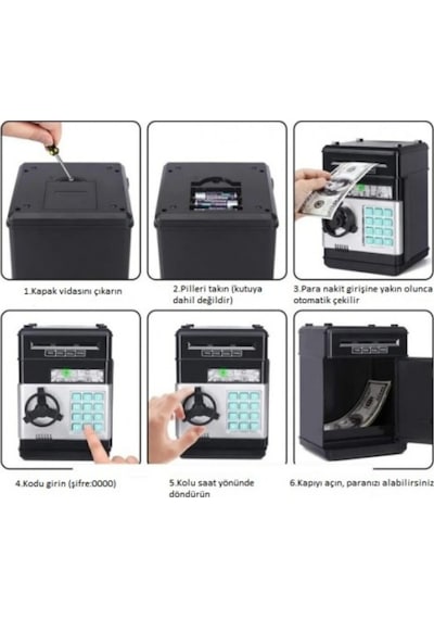 River World Atm Kumbara Otomatik Şifreli Elektronik Kasa