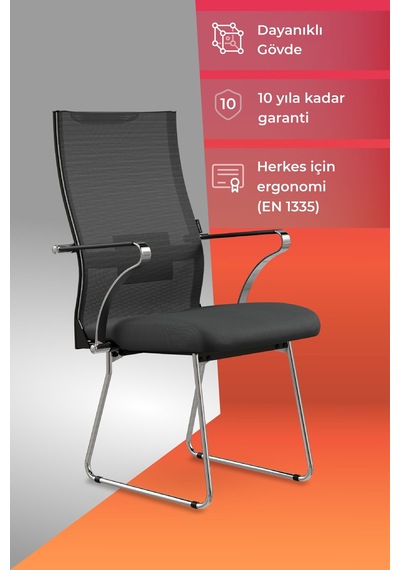 Ergolife Sit Air 24/7 B2-281k - Yükseklik Ayarlı, Fileli, Krom, Toplantı, Ofis, Bilgisayar Sandalyesi - 696.5d.1.6a4 Siyah Ergolife Sit Air 24/7 B2-281k - Yükseklik Ayarlı, Fileli, Krom, Toplantı, Ofis, Bilgisayar Sandalyesi - 696.5d.1.6a4 Siyah