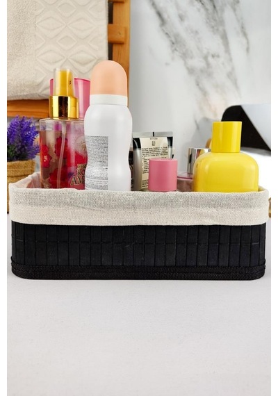 Digithome Bambu Çok Amaçlı Saklama Kutusu Düzenleyici Küçük Boy Organizer Siyah 25x15x8 Cm - Cl-6007-5