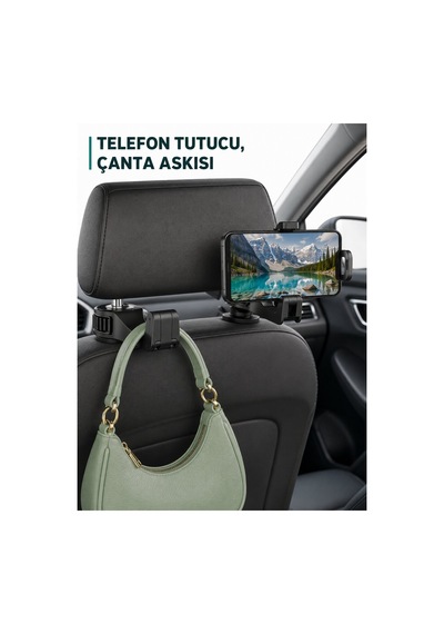 Telefon Tutucu Özellikli Araç İçi Çanta Askısı - Hs08372391-2075 Renkli Renkli