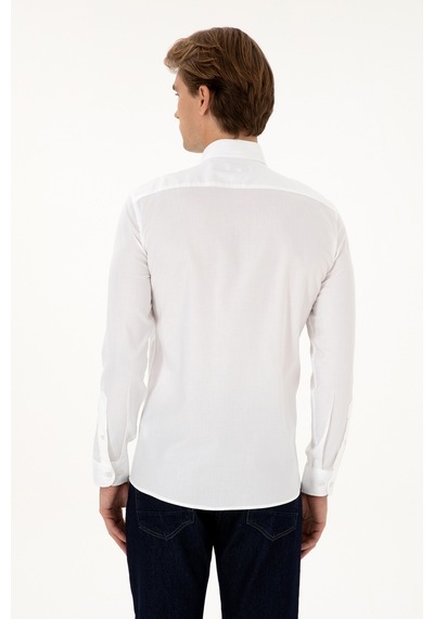 U.s. Polo Assn. Erkek Beyaz Gömlek Basic 50307673-vr013 Beyaz