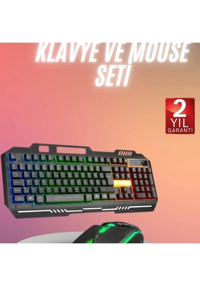 Rgb Işıklı Gaming Oyuncu Klavye Q Klavye Mouse li 11476032