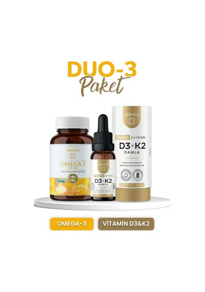 Erbatab Duo Paketi 3 Omega-d3k2 Damla
