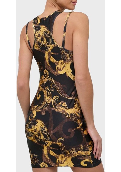 Versace Jeans Couture Bayan Elbise 76hao944 Js292 G89 Siyah-gold Siyah - Altın