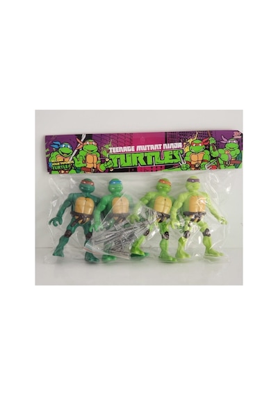 Ninja Kaplumbağalar 15 Cm. Işıklı Figürler 4lü Set Ninja Turtles Oyuncak