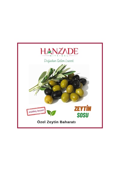 Hanzade Bitkisel Zeytin ve Zeytinyağı Çeşnisi 100 G