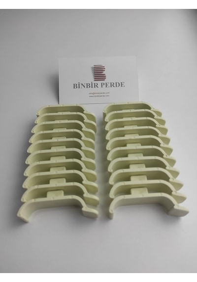 Binbirperde Zebra Perde Korniş Takma Aparatı Geniş 10 Adet 10 Standart