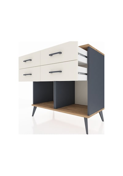 Hyperion Şifonyer 4 Çekmeceli 88x44x80 Antrasit-çam/aytaşı Çam/aytaşı Hyperion Şifonyer 4 Çekmeceli 88x44x80 Antrasit-çam/aytaşı Çam/aytaşı