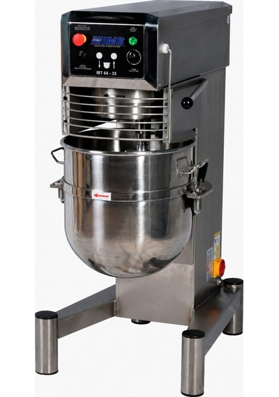 IBT 64-33 CR, 60L, 3 DEVİRLİ, PASLANMAZ ÇELİK GÖVDELİ PLANET MİKSER