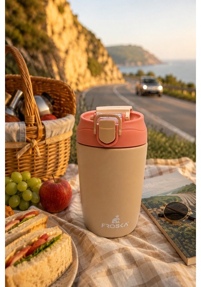 Emilahome Nova Termos Kahve Bardağı 350ml Bej - 895110128 Bej