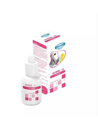Biyoteknik Avi.sol-a Kuş Vitamini Damlası Göz, Tüy Ve Bağışıklık Sistemi Destekleyici A Vitamini