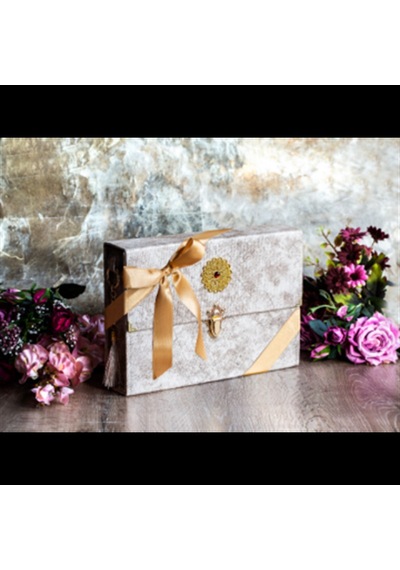 Hatim Çantalı Kadife Kuranı Kerim 29X19 Cm Sesli Dinleme Krem