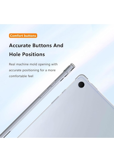 Samsung Galaxy Uyumlu Tab A11 Plus 11inç X230 Kılıf Darbelere Dayanıklı Şeffaf Kapak X235 X236b Kılıf