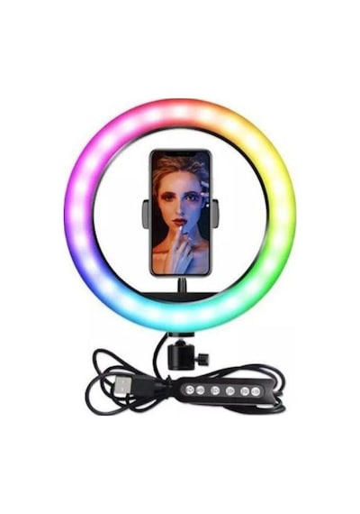 Mj26 10 Inç Rgb Ring Fill Light Selfie Led Işık Renksan