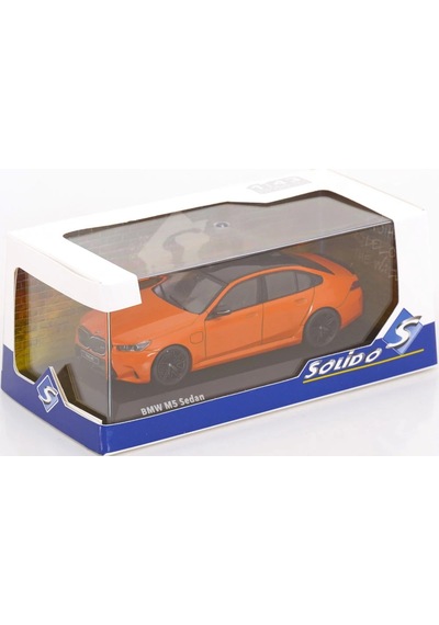 1:43 Ölçek Solido 2024 Bmw M5 Sedan Fire Orange Iıı Diecast Metal Minyatür Model Araba 10cm