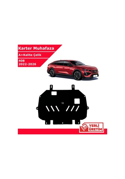 Peugeot 408 2022-2026 Çelik Karter Muhafaza Çelik Koruma Sacı A+ Kalite Yerli Üretim