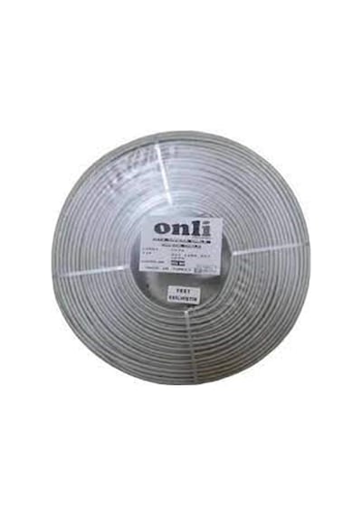 Onli On-5002 2+1 Pe 1x0,50 Mini Coax 2x0,50mm 100 Metre Dış Ortam Cca Kamera Kablosu