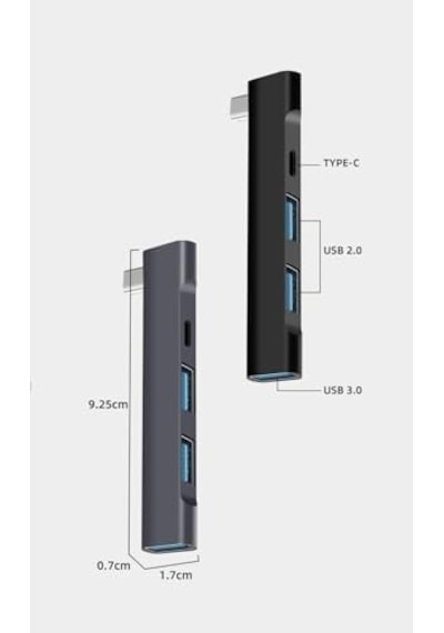 Ky 238 Type C Hub Type C Usb Type C Çoğaltıcı 01