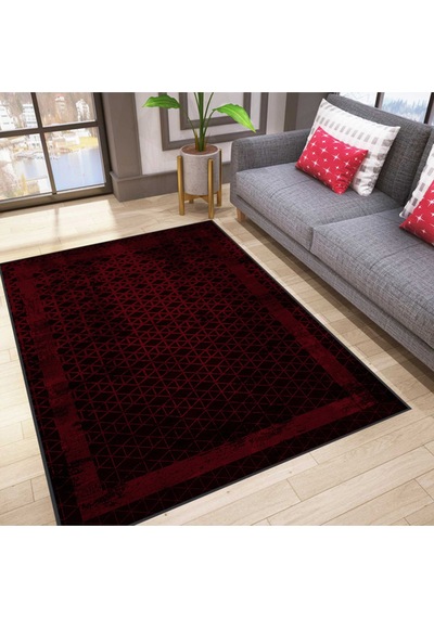Rovigo Home Dijital Baskı Yıkanabilir Kaymaz Taban Salon Halısı RVG0185-SD832 Çok Renkli