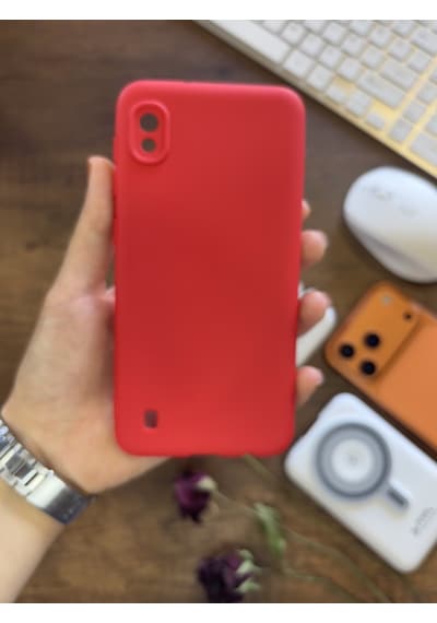 Samsung Galaxy A10 Uyumlu Kamera Korumalı Darbeye Dayanıklı Renk Atmayan Fab Silikon Kılıf Kırmızı