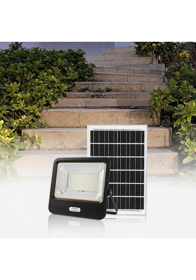 500w Solar Led Projektör Bahçe Aydınlatması Güneş Enerjili, Kumandalı